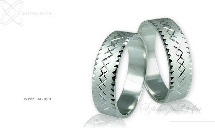 Eminence Obrączki srebrne - wzór Ag-020