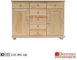 Drewmax Komoda sosnowa typ KD 153