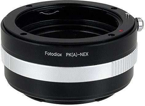 Fotodiox LENS Mount Adapter w/Aperture Dial, Pentax K lens to Sony NEX E-Mount Mirrorless camera e.g. Sony Alpha a7 i NEX-7 PK-NEXaperture