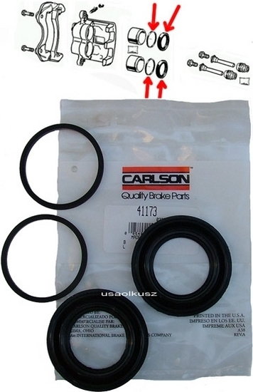 CARLSON Zestaw naprawczy przedniego zacisku hamulcowego Chevrolet Silverado 1500
