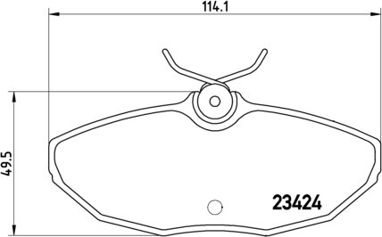 BREMBO Zestaw klocków hamulcowych, hamulce tarczowe P 36 013