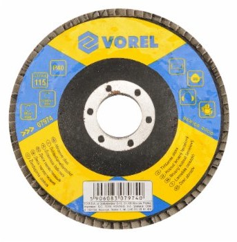 VOREL Ściernica listkowa talerzowa p60 115 mm 07975