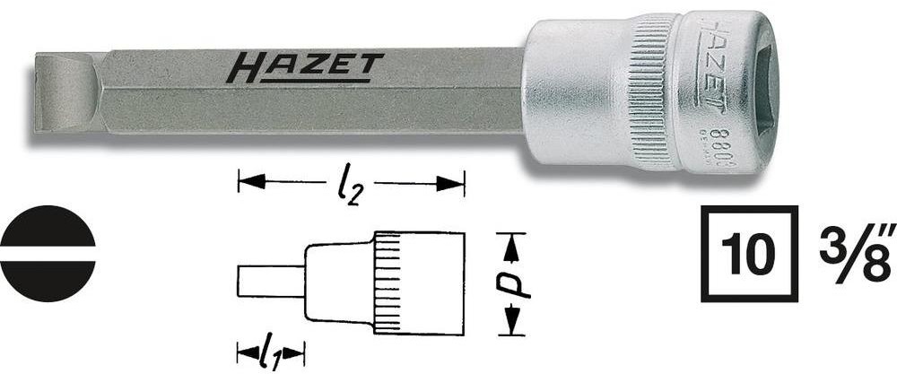 Hazet Gniazdo wkładki do bitów 3/8