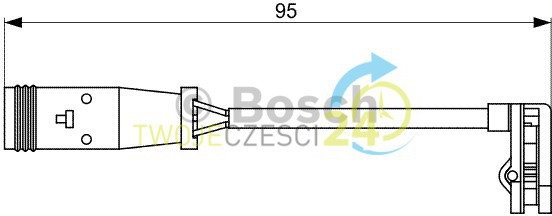 BOSCH Styk ostrzegwaczy, zużycie okładzin hamulcowych 1 987 473 036