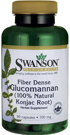 SWANSON Glucomannan 100% Konjac Root 700Mg 90 kaps. Swanson