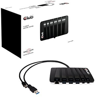 Club 3D CLUB3D SenseVision USB3.0 Y-Cabled Docking Station stacja dokuj$154ca 8717249401025