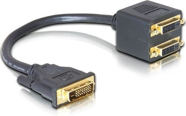 Delock DVI-D-2x DVI-D (24+1)(DVI-D) (65051)