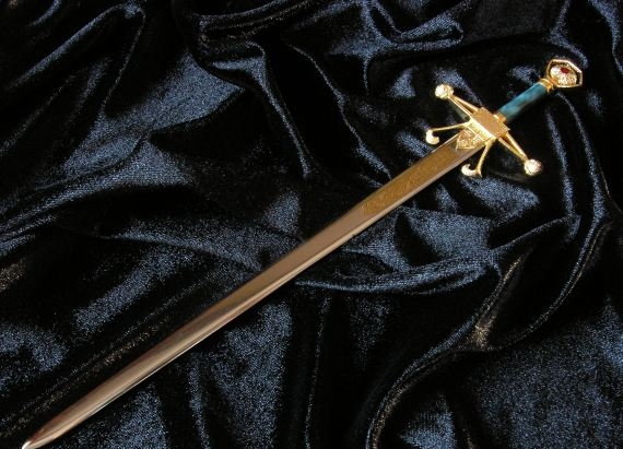 Płatnerze hiszpańscy MINIATURKA Miecz ROBINA Z LOCKSLEY