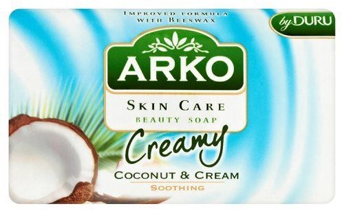 Arko SUNCO Mydło kosmetyczne Skin Care Kokos i krem Kojące 90 g