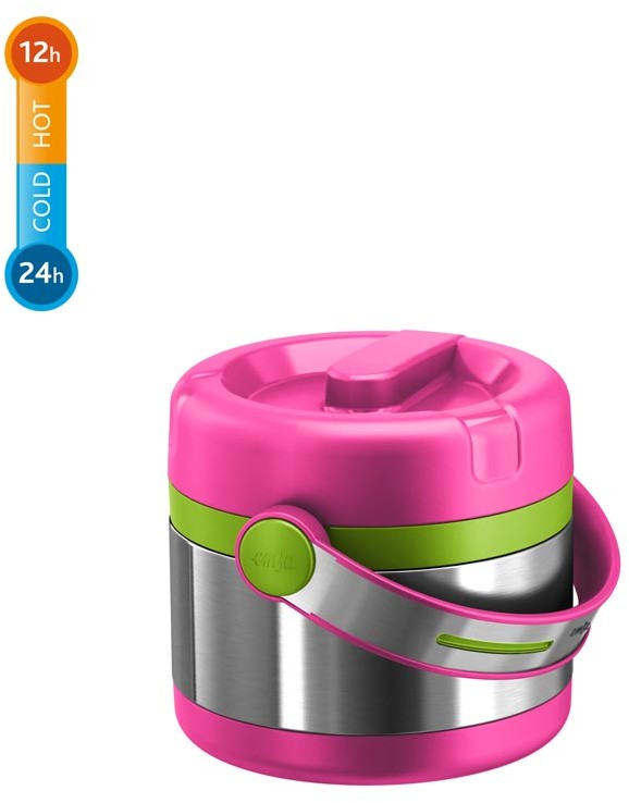 Emsa termos do żywności Mobility Kids 0,65l 515861 różowo-zielony