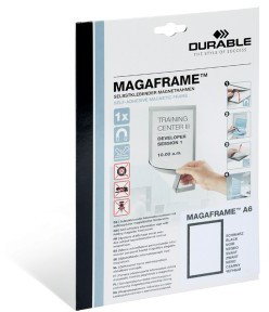 Durable MAGAFRAME A6 - samoprzylepna magnetyczna ramka z uchylną przednią stroną
