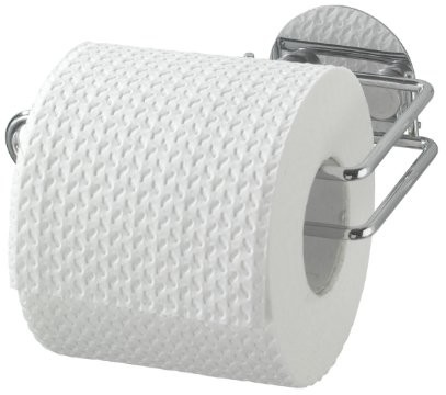 Wenko Turbo-Loc 18774100 uchwyt na papier toaletowy, montaż bez konieczności wiercenia, stal chromowana, wymiary 14 x 6 x 9 cm