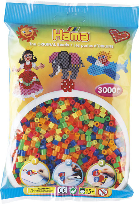 Hama midi - Zestaw uzupełniający 51 w torebce 3.000 sztuk 201-51