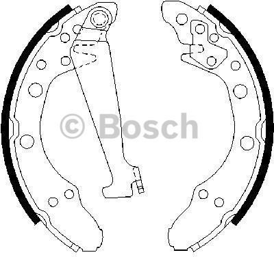 BOSCH Zesatw szczęk hamulcowych 0 986 487 270