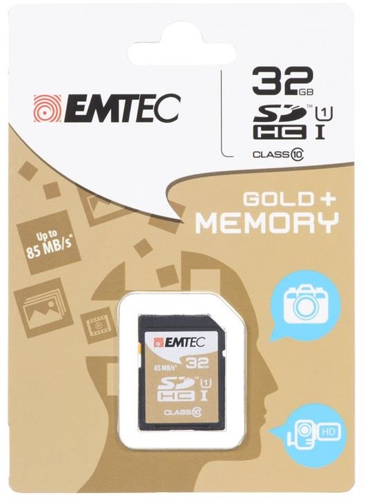 Emtec SDHC 32GB Class 10 Gold Plus  (ECMSD32GHC10GP)
