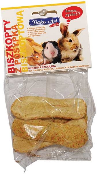 Dako-Art Biszkopty z posypką biszkoptową dla gryzoni 50g