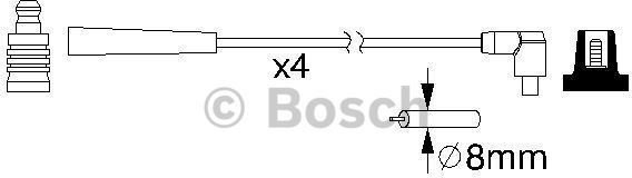 Bosch Zestaw przewodów zapłonowych 0 986 357 221
