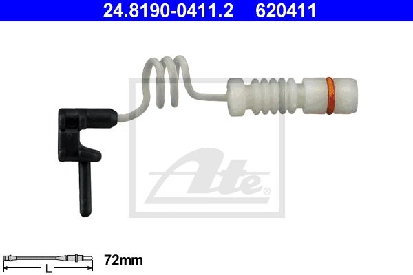 ATE CZUJNIK KLOCKÓW HAM  24.8190-0411.2 MERCEDES W463 G55 AMG 04-, ML230 98-05, ML350 03-05
