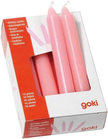 Goki Urodzinowe świeczki do urodzinowych pociągów. Różowe 15426