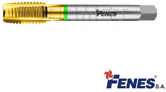 HSS Gwintownik maszynowy do gwintu rurowego walcowego, przelotowy (Rm 1200), DIN-5156 E TiN - G1/4