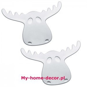 Koziol Podstawki pod kubki RUDOLF 2 szt. srebrne 3542014