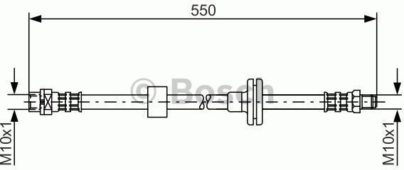 Bosch Przewód hamulcowy elastyczny 1 987 481 056