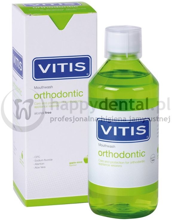 Dentaid VITIS Orthodontic Mouthwash 500ml - płyn do płukania jamy ustnej dla osó