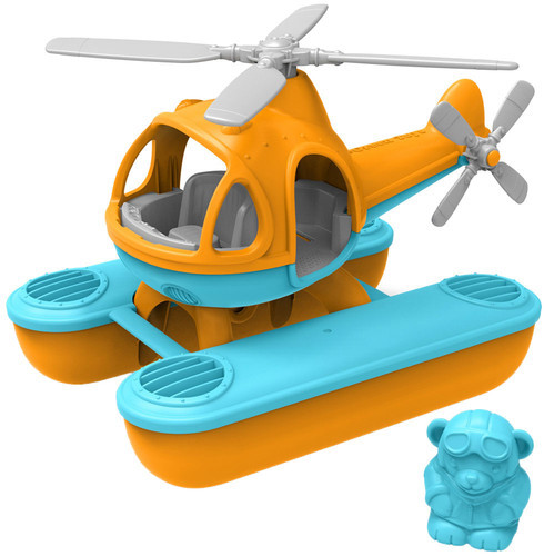 Bigjigs Toys migłowiec lądujący na wodzie pomarańczowy