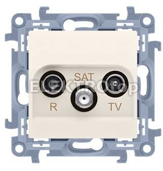 Kontakt Simon Gniazdo antenowe R-TV-SAT końcowe / zakończeniowe do gniazda przel