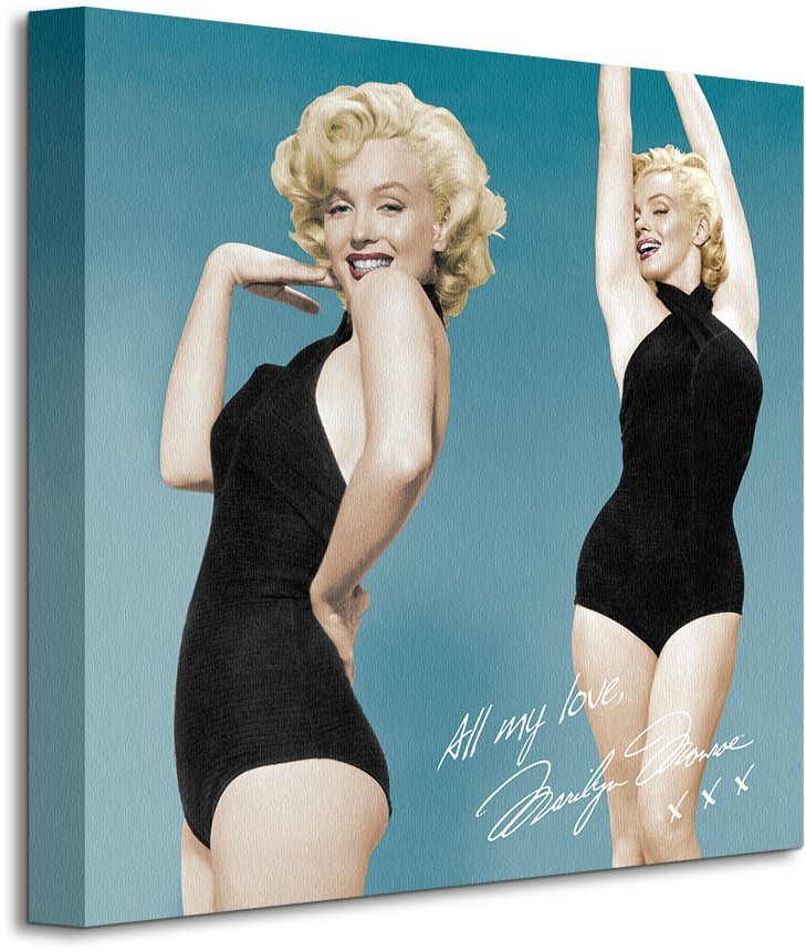 Zdjęcia - Obraz Pyramid Marilyn Monroe All My Love -  na płótnie 