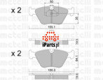 METELLI Klocki hamulcowe - komplet 22-0207-0