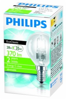 Philips Żarówka halogenowa ECOCLASSIC KULKA 28W E14 (925648044238)