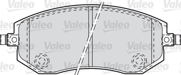 VALEO klocki hamulcowe 598853 598853