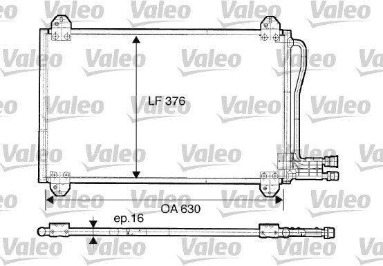 VALEO Skraplacz, klimatyzacja 816891