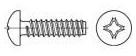 Toolcraft Śruba z łbem soczewkowym 2.9 mm 6.5 mm Krzyżakowy PH DIN 7981 stal cynkowany galwanicznie 100 szt 145064