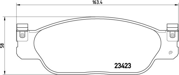 BREMBO Zestaw klocków hamulcowych, hamulce tarczowe P 36 012