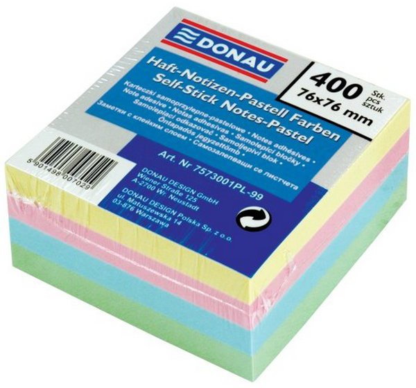Donau Notes samoprzylepny 38 X 51 mm NEON 200 KARTEK