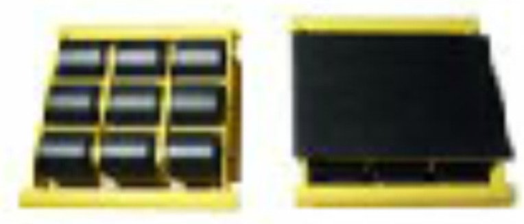 Polska 122 12235597 wózek stały 9 rolkowy 9K, rolki: 9x kompozyt (nośność: 18 T)