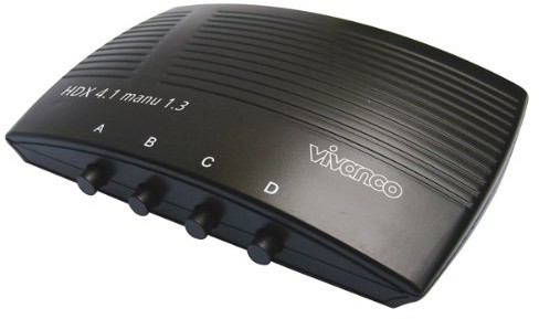 Vivanco przełącznik, technologią 3d, maks. HDMI 1080p, 0,80 m HDX 4.1 MANU 1.3