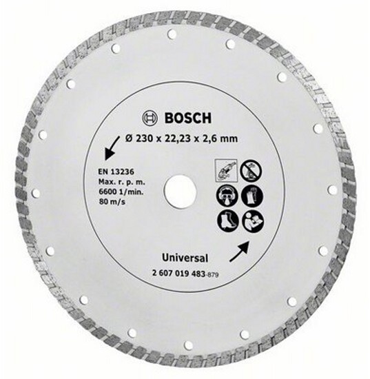 Bosch Diamentowa tarcza tnąca 230x2,6x22,23mm, 2607019483 2.607.019.483