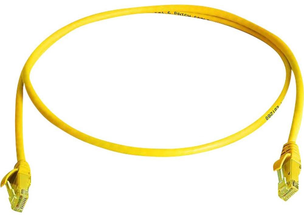 Telegaertner Kabel Sieciowy RJ45 L00001A0236 U/UTP CAT 6 2 m Żółty