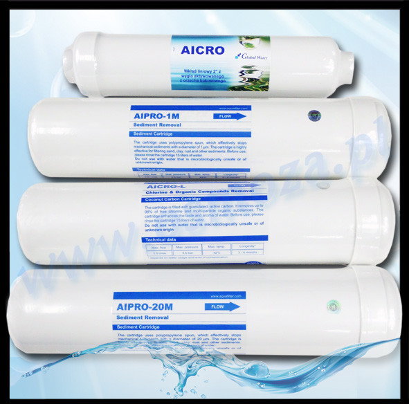 Global Water Komplet wkładów do filtra Oxy Low Redox GW-WK0859