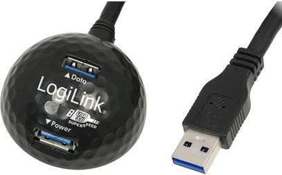 LogiLink Kabel - stacja dokuąjca CU0035 - Kabel ze stacja dokującą 2x USB 3.0
