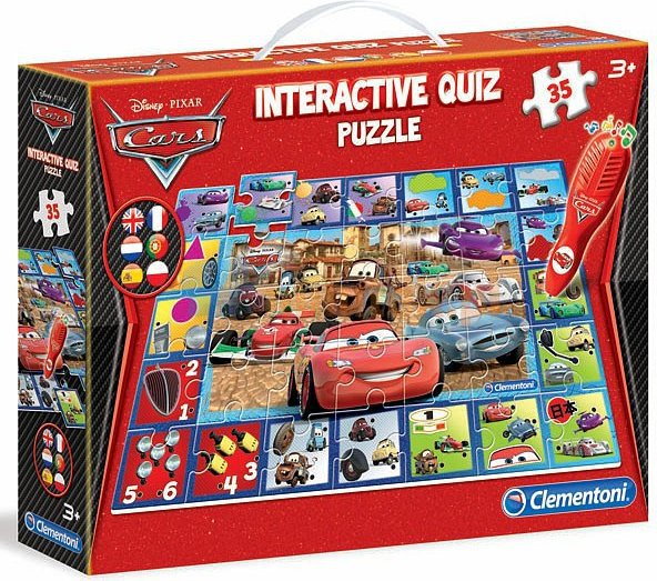 Clementoni Quiz Interaktywny Puzzle Cars 13830