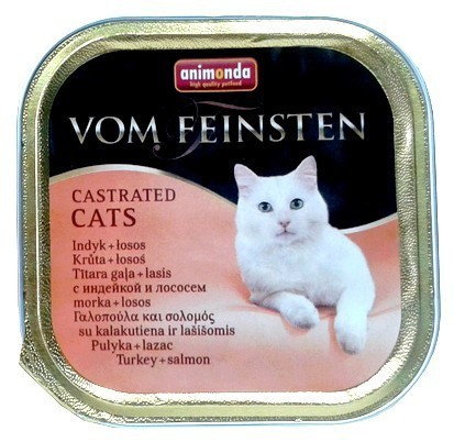 Animonda Tacka Castrated Cats z Indykiem i Łososiem tacka 100g 8191