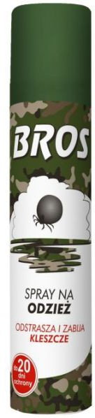 Bros Spray na odzież - odstrasza i zabija kleszcze 90ml