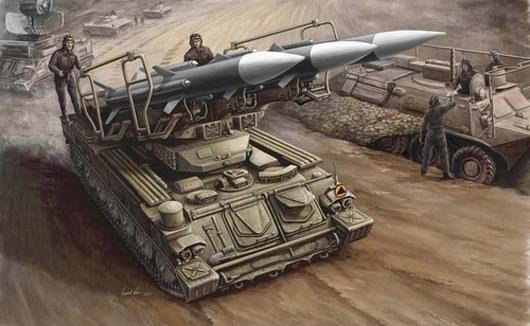 Trumpeter Russia SAM-6 antiaircraft missile 00361