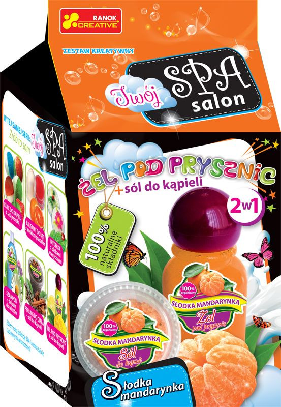 Ranok Żel pod prysznic + sól do kapieli Słodka mandarynka CREATIVE