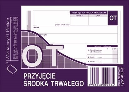 Michalczyk&Prokop PRZYJĘCIE ŚRODKA TRWAŁEGO OT