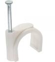 InLine Organizer Zacisk na kable 10mm okrągły, biały, 50 sztuk 44021B